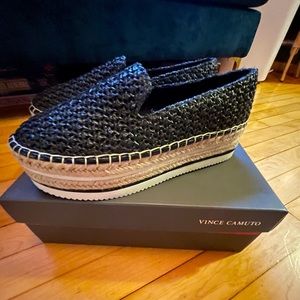 Vince Camuto Crochet Raffia Espadrille